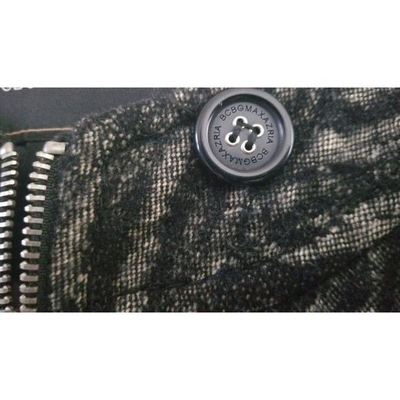 BCBGMAXAZRIA WOMEN'S JACKET/ BLAZER WOOL MIX PRINT FULL ZIP SIZE XXS #843 - Picture 9 of 11